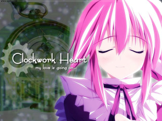 Pink hair clock neo romanticism - my love free wallpaper
