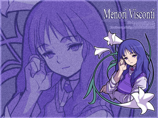Ayako rokkaku girl longhair purple - a white border free wallpaper