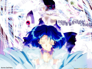 Blue white hair neo figurative - shirt free wallpaper for desktop