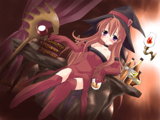 Witch bottle beer anime fantasy - her hand free wallpaper
