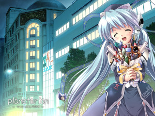 Anime girl white hair gun - long white hair holding free wallpaper
