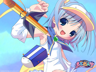 Anime character sword candy blue - a anime character holding free wallpaper