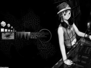 Girl hat dj dark room - a dj free wallpaper