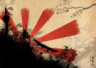 Red sun pagoda tree pagoda - a pagoda free wallpaper