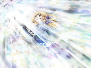 Snowboard woman starburst rayonism blonde - a woman riding free wallpaper