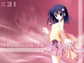 Girl yellow dress pink background - a white frame free wallpaper