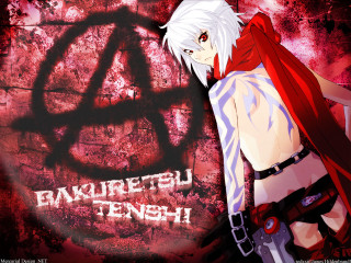 Anime whitehair redcape wall anarchy - a red cape free wallpaper