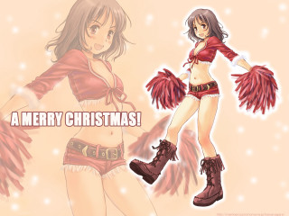 Girl red wings denim cowboy - a red outfit free wallpaper