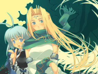 Anime couple hug green background - concept art free wallpaper