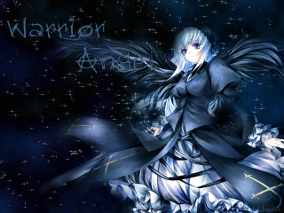 Gothic anime woman sword cat - ann thetis blacker free wallpaper