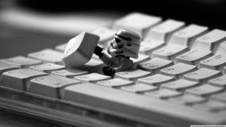 Lego stormtrooper head keyboard star - war free wallpaper