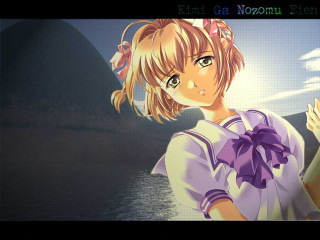 Anime girl bow purple dress - a bow free wallpaper