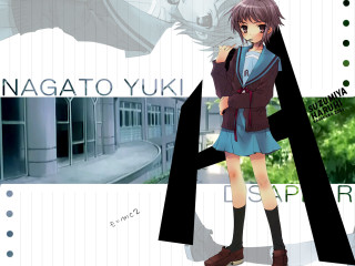 Girl cat building graphic uniform - a short skirt and jacket free wallpaper