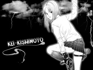 Girl skateboard dark lightning manga - a girl riding free wallpaper