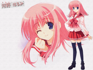 Pink hair girl anime school - pink hair free wallpaper