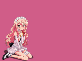 Girl long hair knife pink 2 - a knife free wallpaper
