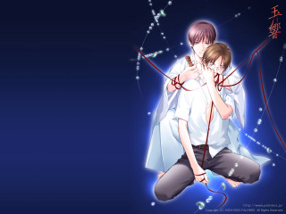 Blue stars zodiac couple digital - a blue surface free wallpaper for desktop