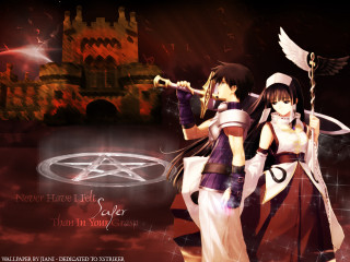 Anime siblings castle gothic fire - ann thetis blacker free wallpaper