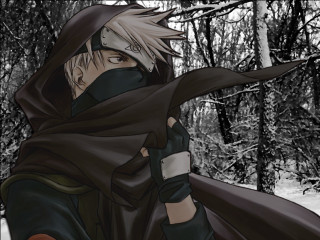 Man hooded cape snow forest - alvan fisher free wallpaper