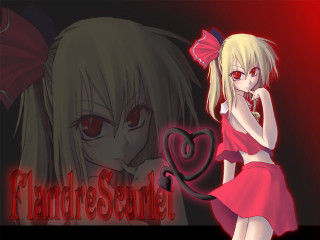 Girl pink dress heart demon - object free wallpaper