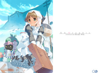 Girl white dress suitcase blue - a white dress holding free wallpaper