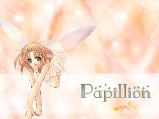 Fairy pink dress wings blonde - her back free wallpaper