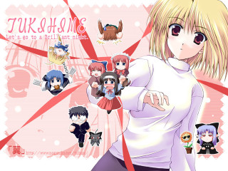 Blonde girl anime avatar red - orphism free wallpaper