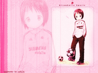 Girl soccerball pink background anime - a soccer ball free wallpaper