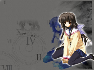 Anime girl clock hikarizaka uniform - a character portrait free wallpaper