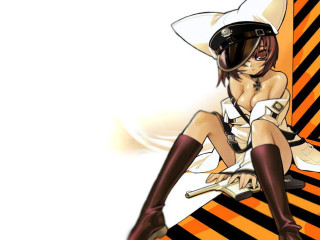 Woman hat boots guitar anime - a woman in a hat free wallpaper