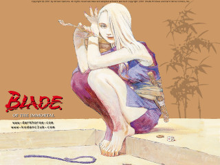 Woman sitting bamboo knife manga - chizuko yoshida free wallpaper