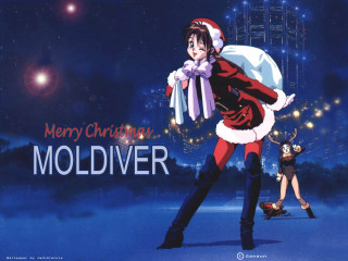 Santa woman presents city fireworks - altermodern free wallpaper