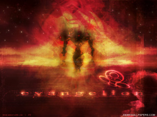 Evangelon fire burst planet sunset - analytical art free wallpaper