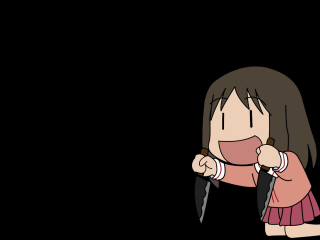 Girl knife black background yandere - a black background behind her free wallpaper