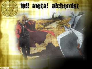Edward elric sword shield poster - his hand and a caption free wallpaper