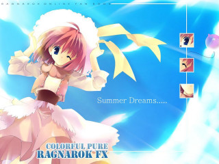 Girl dress hat blue sky - a blue sky background free wallpaper