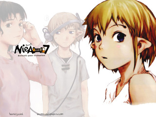 Anime couple headphones microphone bandaid - a microphone free wallpaper