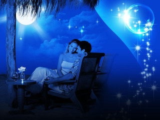 Woman chair palm tree man - a white shirt and tie free wallpaper