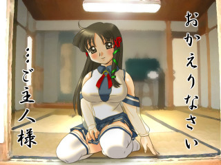 Woman flower japanese message sailor - a flower free wallpaper