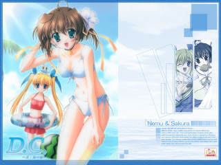 Alice prin beach bikini sailor - official free wallpaper for desktop