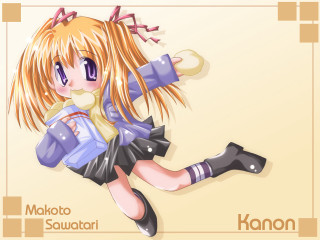 Cartoon girl flying blue shirt - sots art free wallpaper