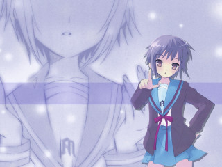 Anime girl purple outfit hands - a purple jacket free wallpaper