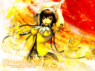 Woman yellow outfit sword red - a yellow outfit holding free wallpaper