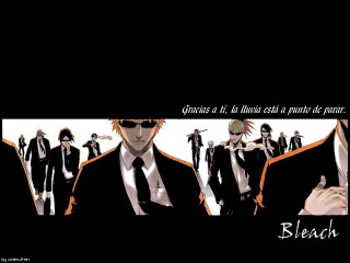 Black suits group quote anime - a group of men free wallpaper