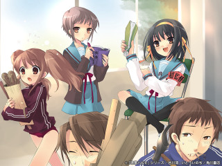 Anime girls room windows school - a screenshot free wallpaper