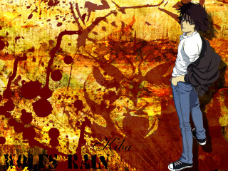 Man fire battle autumn anime - visual art free wallpaper