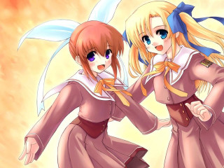 Anime girls blonde blue eyes 5 - their hipss free wallpaper