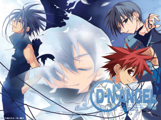Anime boys dance rain feathers - vanita free wallpaper