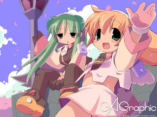 Anime girls bench arms up - a bench free wallpaper