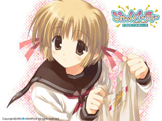 Blonde girl sailor uniform holding - a jacket free wallpaper